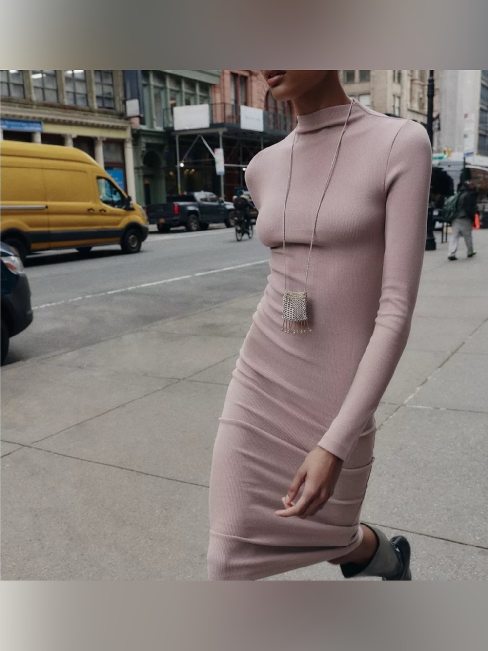Long Sleeve Bodycon Midi Dress